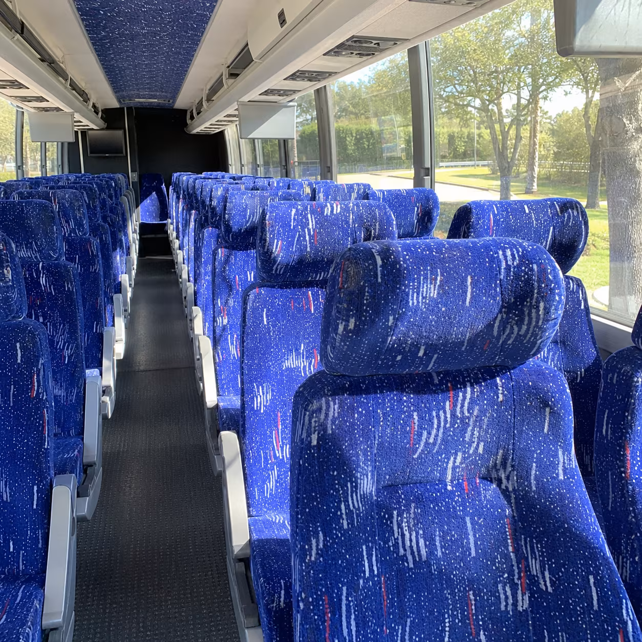 gainesville charter bus services interior