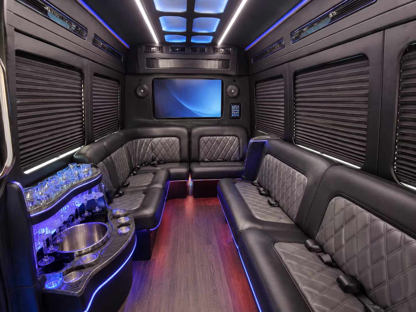 gainesville party bus interior