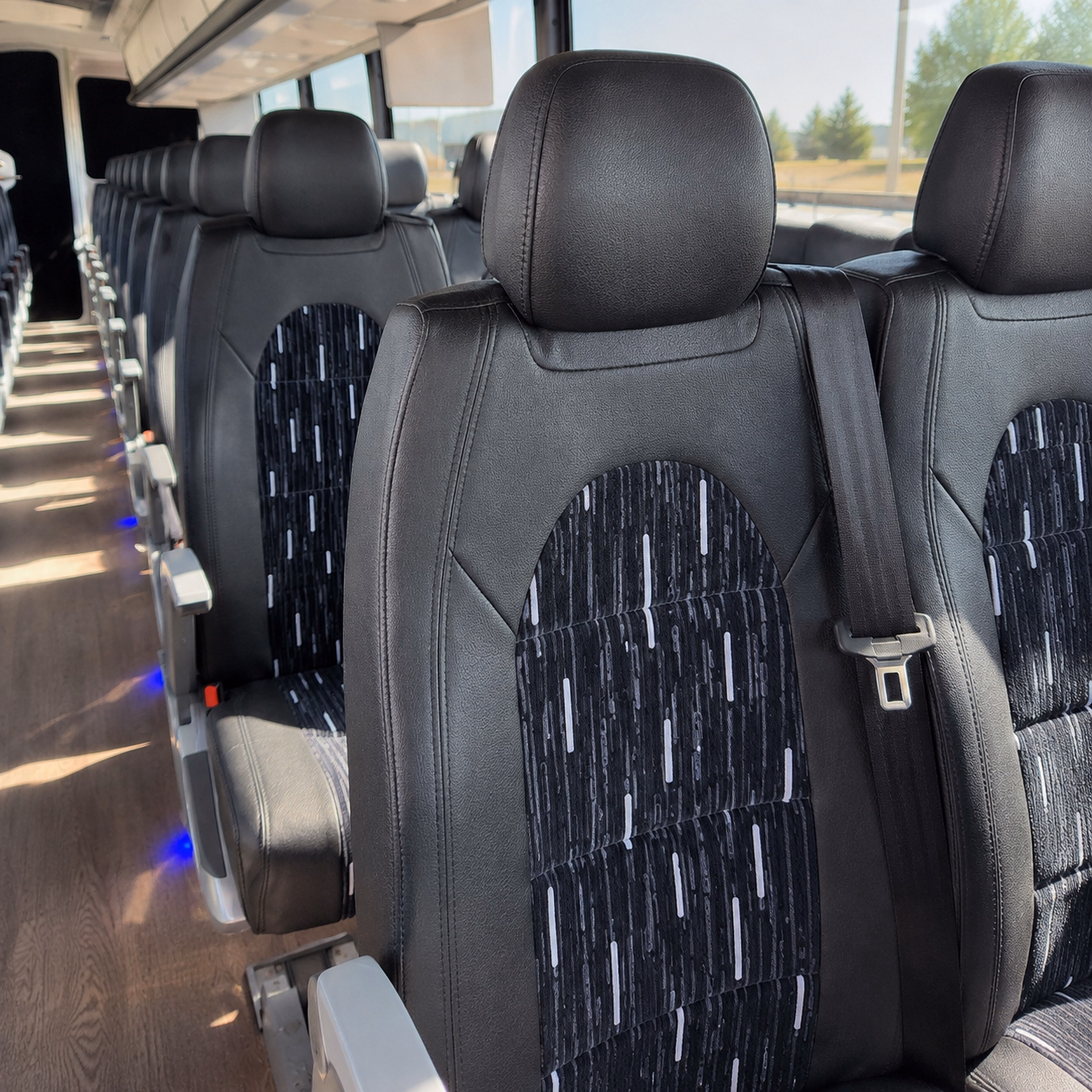 gainesville sporting event transportation onboard seating